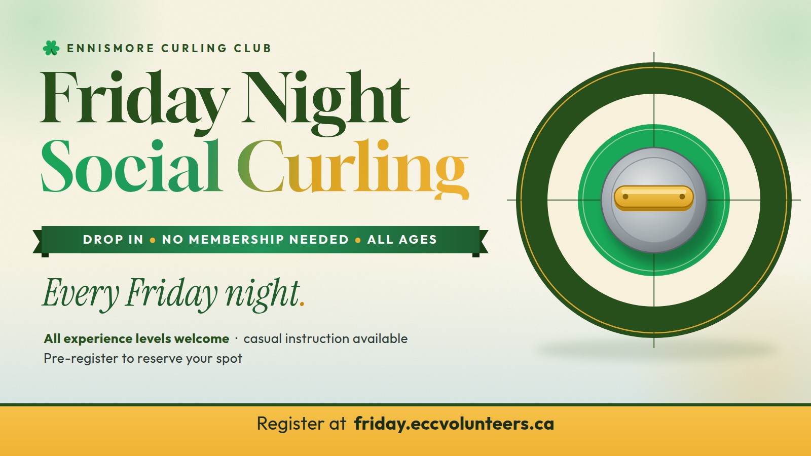 Friday Night Social Curling &mdash; drop in every Friday night, no membership needed