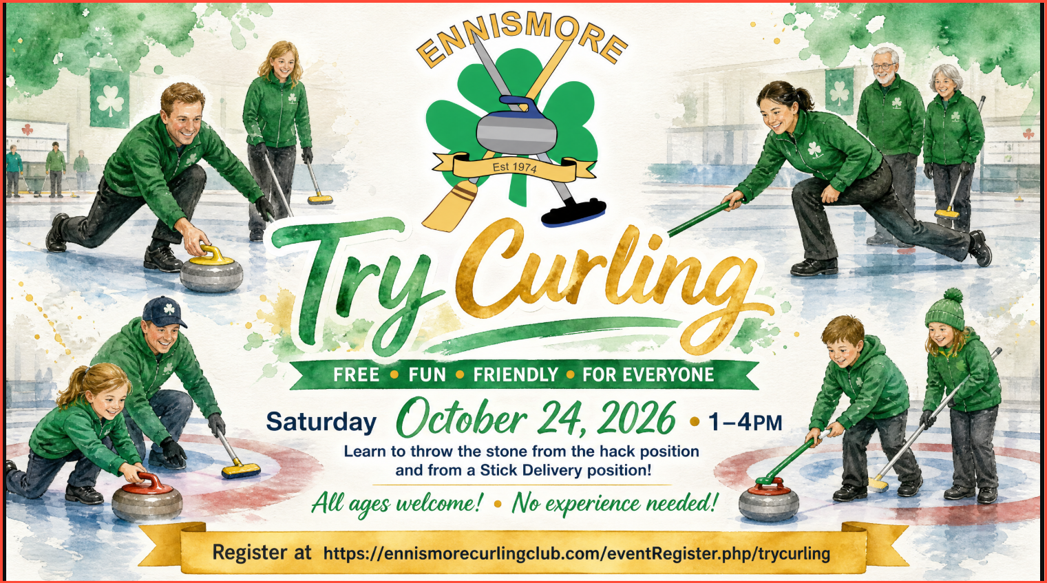 Try Curling &mdash; Saturday, October 24, 2026, 1-4pm