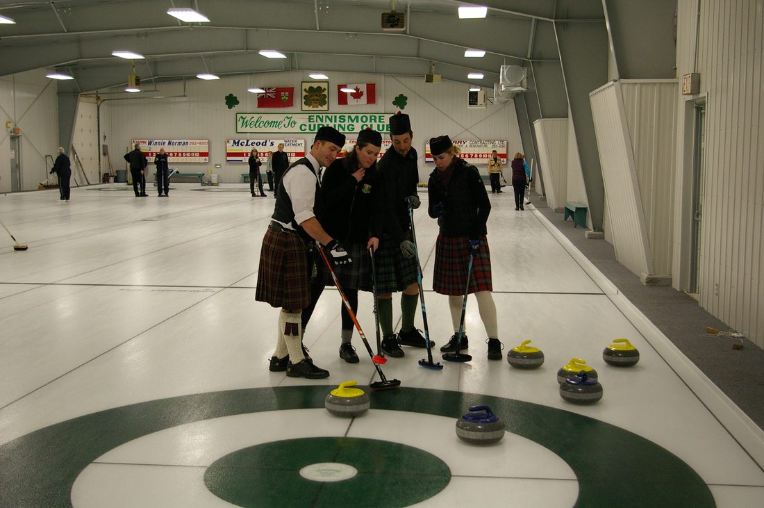 Ennismore curlers today, carrying the tradition forward