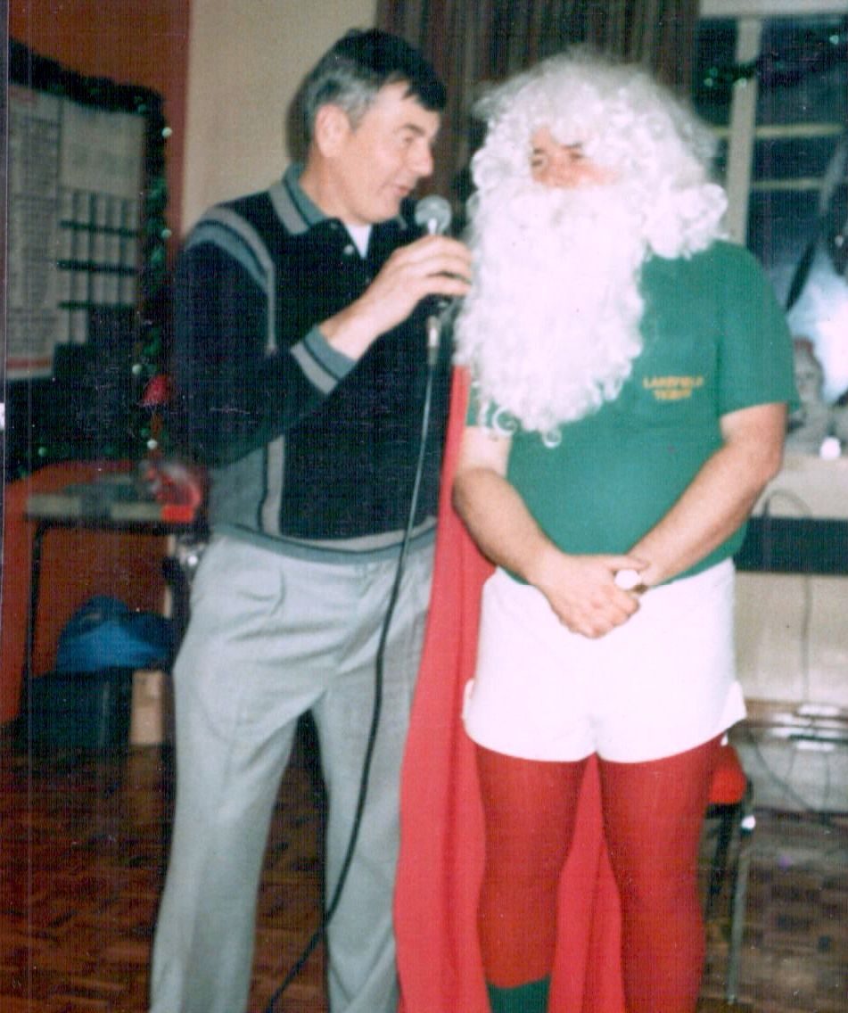 A visit from Santa at the club Christmas party